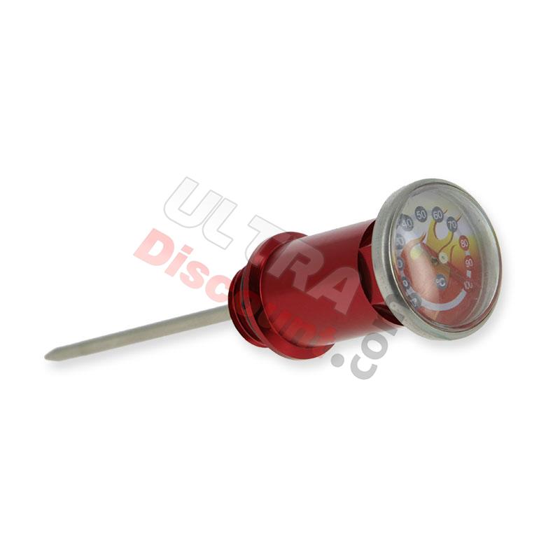 Oil dipstick RED with temperature indicator 50cc for Bubbly Skyteam, Spare Parts Bubbly Skyteam