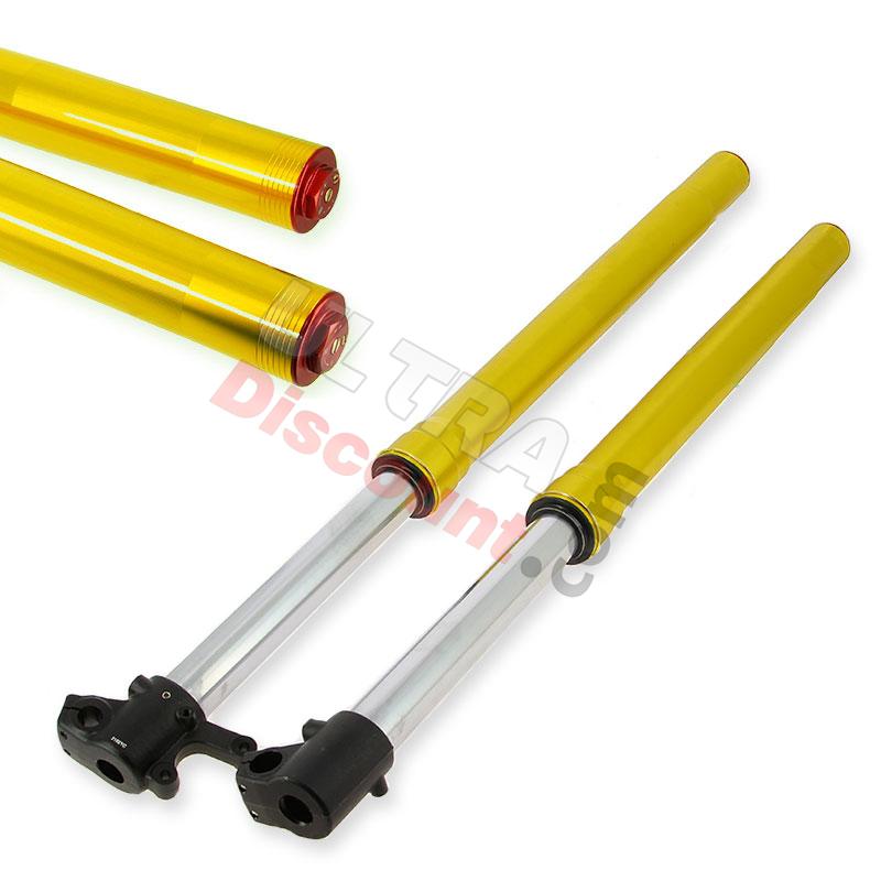 Hight Quality Front Fork Tubes 800mm, single adjustment, 15mm axles - Gold, Dirt Bike Spare Parts