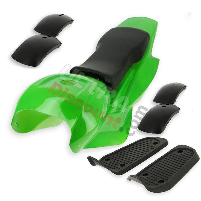 Fairing for ATV Pocket Quad type 3 Green, Pocket Quad Spare Parts Fairing for ATV Pocket Quad type 3 Green, Pocket Quad Spare Parts