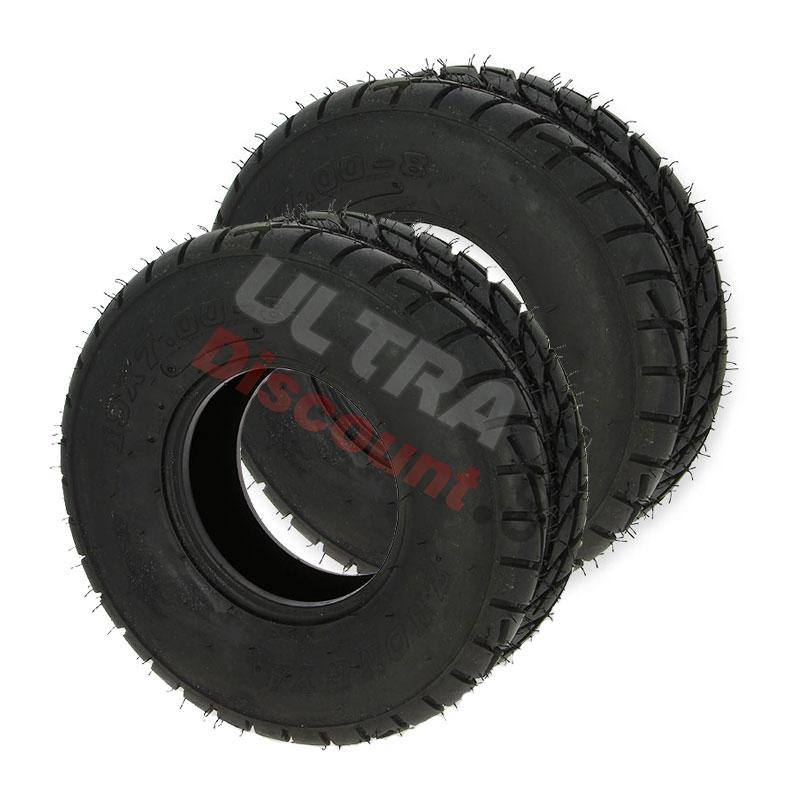 Pair of Front Road Tires for ATV Quad 200cc - 19x7.00-8, 200cc Chinese ATV Parts Pair of Front Road Tires for ATV Quad 200cc - 19x7.00-8, 200cc Chinese ATV Parts