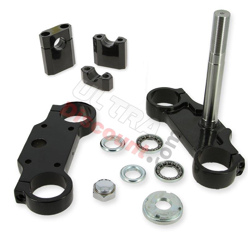 Complete Front Fork Yoke 45x48x160 for Dirt Bike (type 2) - BLACK, Dirt Bike Spare Parts
