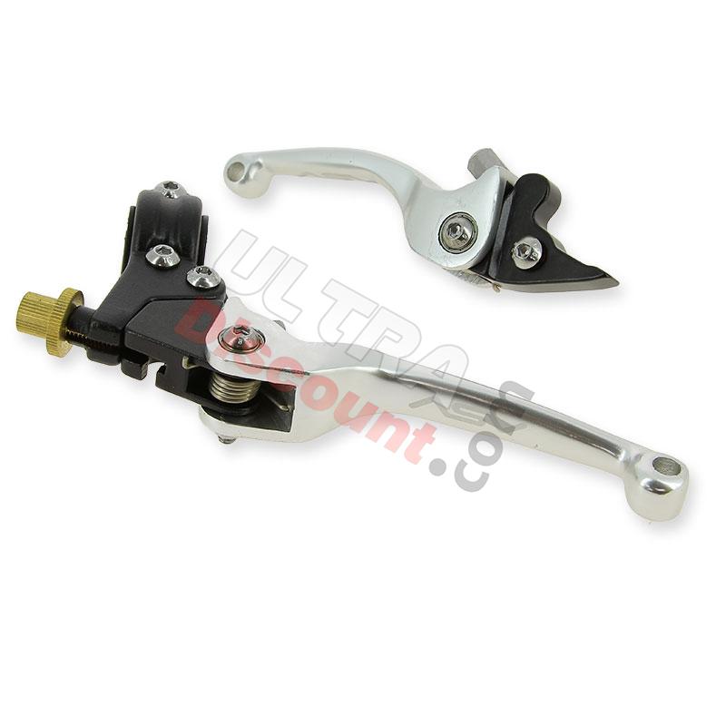 Pair of UD Racing Aluminum Levers for Dirt Bike - Alu type2, Dirt Bike Spare Parts