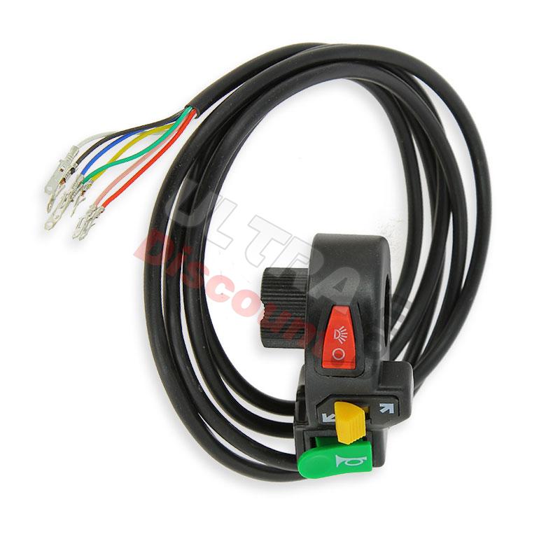 Left Switch Assembly for Citycoco - Black (typ2), Citycoco spare parts Left Switch Assembly for Citycoco - Black (typ2), Citycoco spare parts