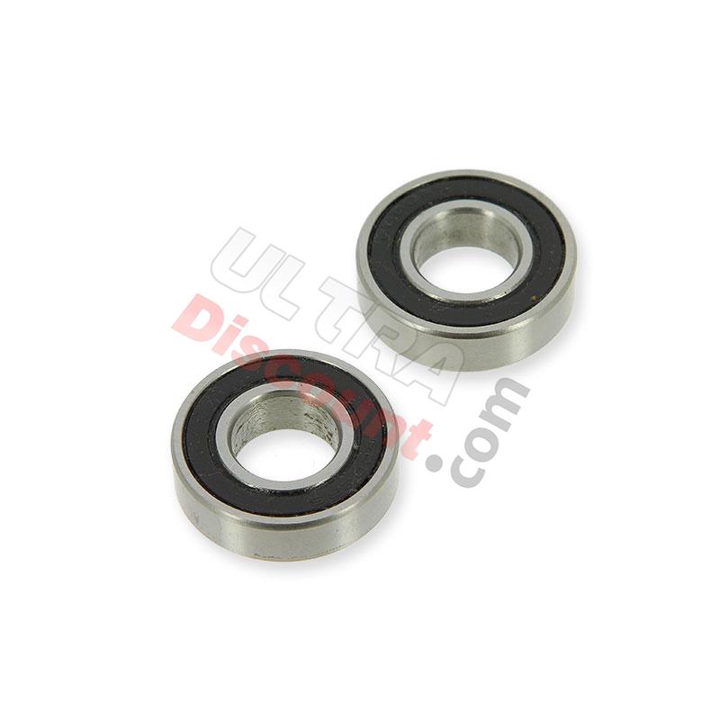 Pair of Front Wheel Bearings for Go-Kart (6002RS), GoKart SpeedKart Spare parts Pair of Front Wheel Bearings for Go-Kart (6002RS), GoKart SpeedKart Spare parts