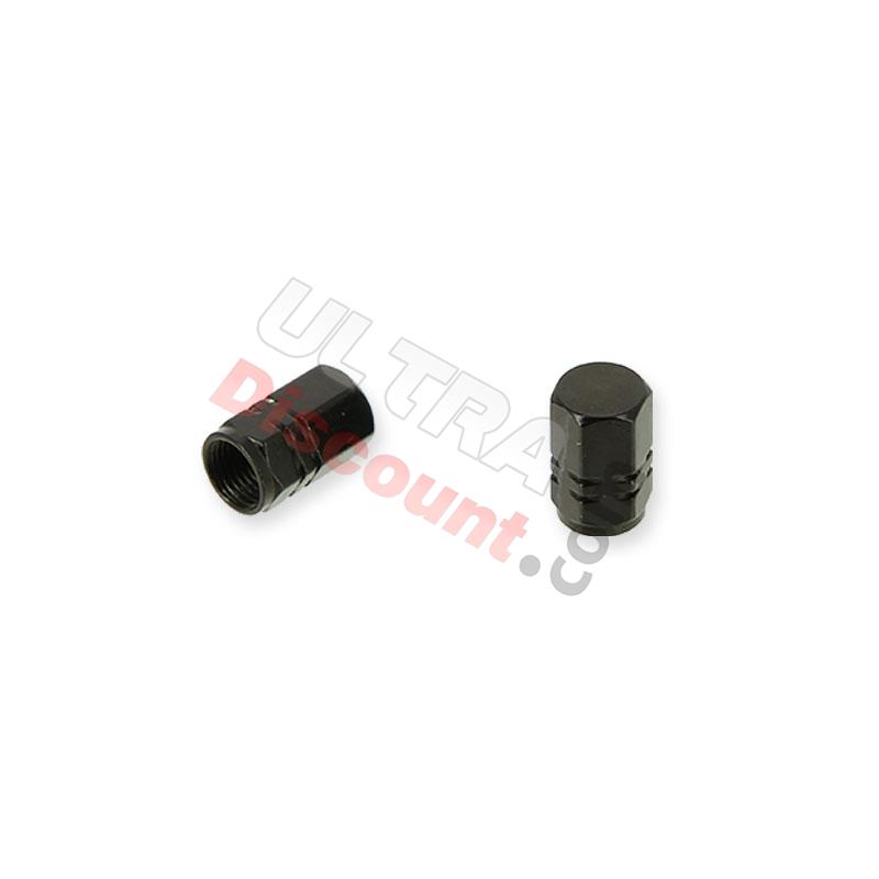 Pair of valve caps black, Citycoco spare parts