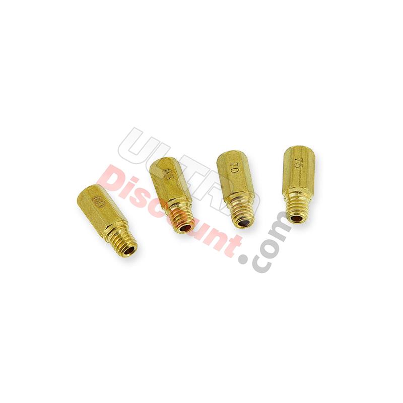 Set of 4 Jets 60-65-70-75 for Stock Carburetor KEIHIN - KOSO, Dirt Bike Spare Parts