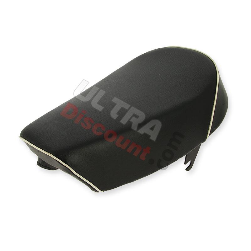 Leather Seat Black White for Monkey 50cc to 125cc (type 5), Monkey - Gorilla Spare Parts