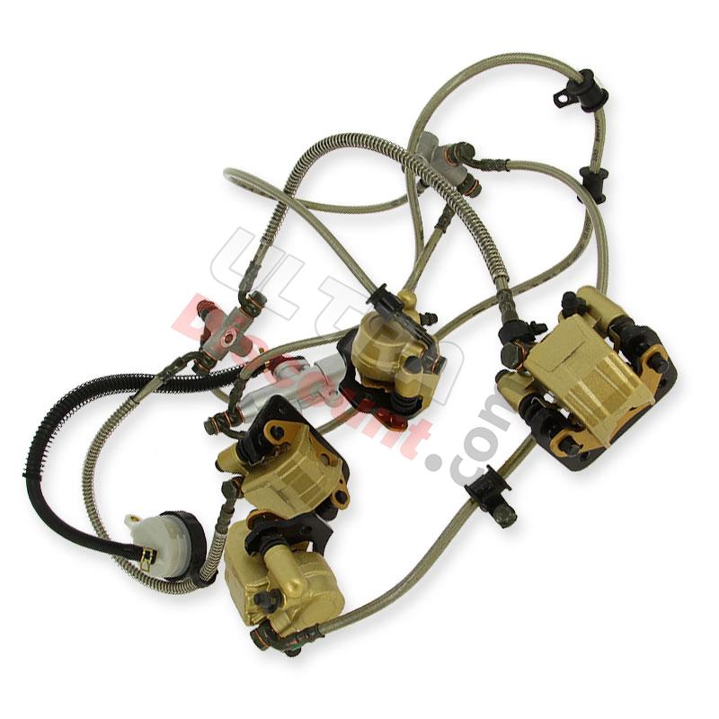 Complete Brake System for ATV Bashan Quad 250cc (BS250AS-43), Parts Bashan 250cc BS250AS-43 Complete Brake System for ATV Bashan Quad 250cc (BS250AS-43), Parts Bashan 250cc BS250AS-43