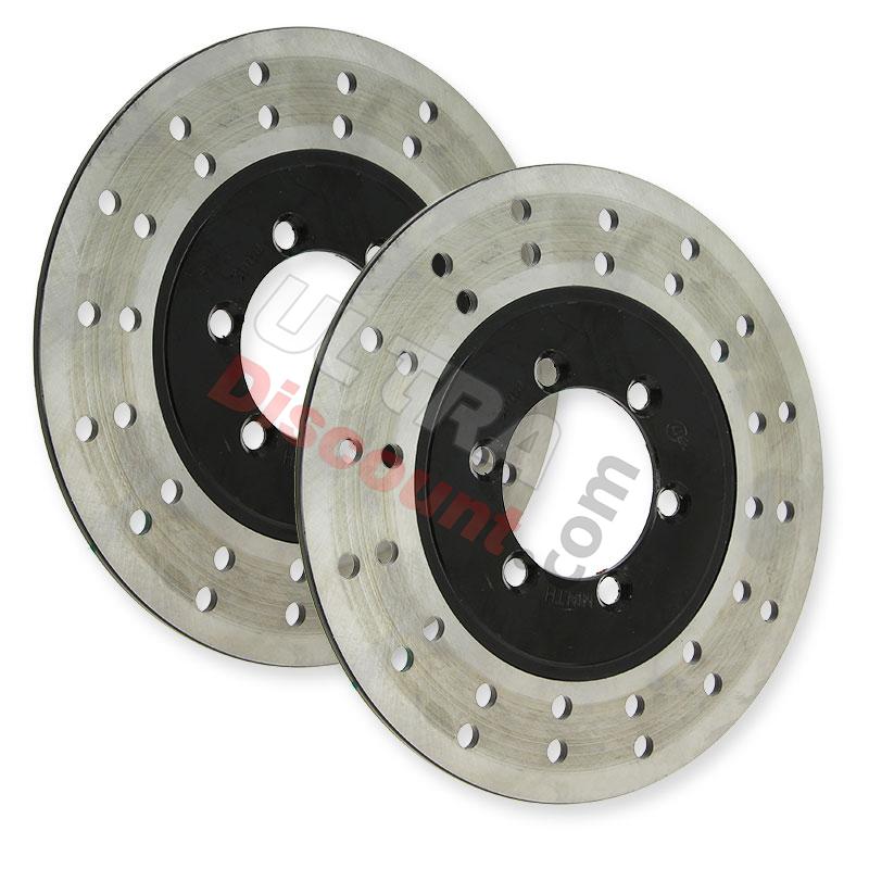 Pair of Front Brake Discs for ATV Bashan Quad 250cc (BS250AS-43), Parts Bashan 250cc BS250AS-43