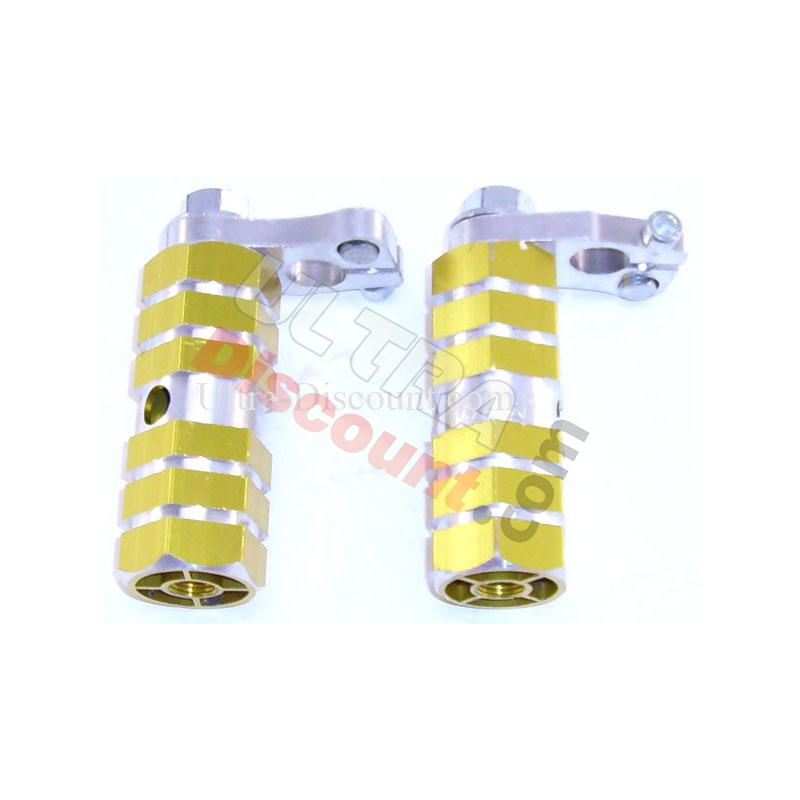 Aluminum Foot Pegs - TAF01 - Gold, Parts Pocket Blata MT4 Aluminum Foot Pegs - TAF01 - Gold, Parts Pocket Blata MT4