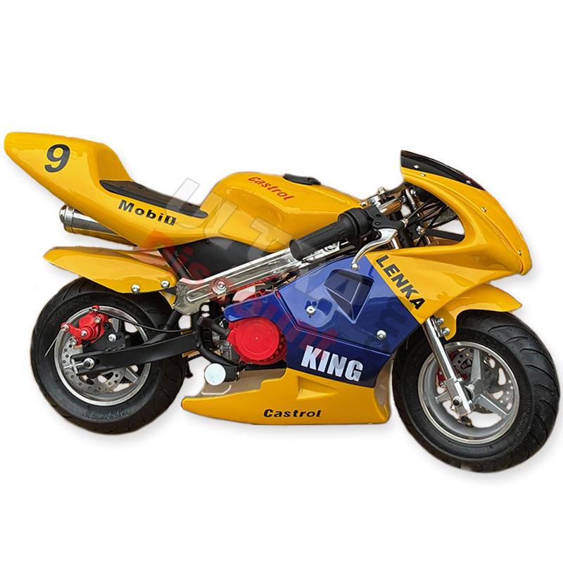 Pocket bike 49cc with High Quality Yellow and Blue, Pocket Bike Spare Parts
