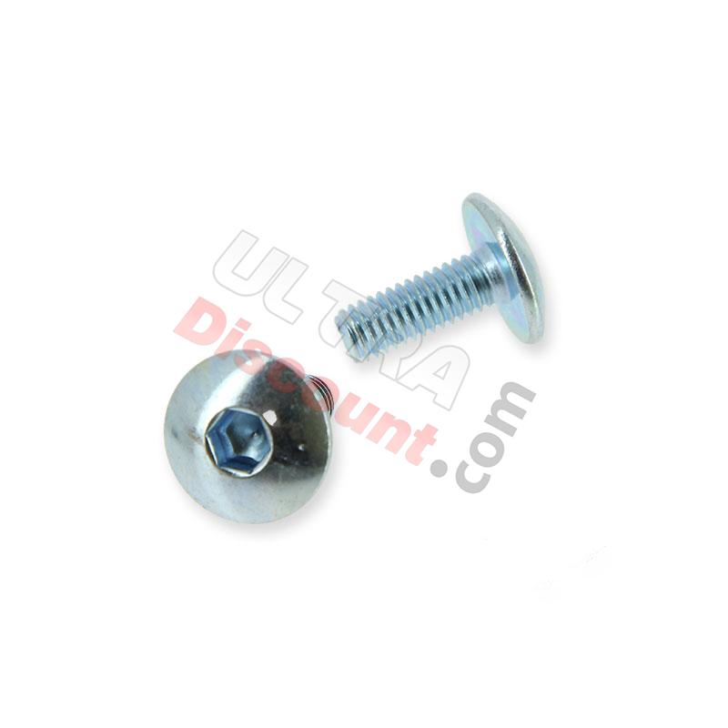 2 fairing screws M6x16 for Pocket Bike (chrome), Pocket Bike Spare Parts