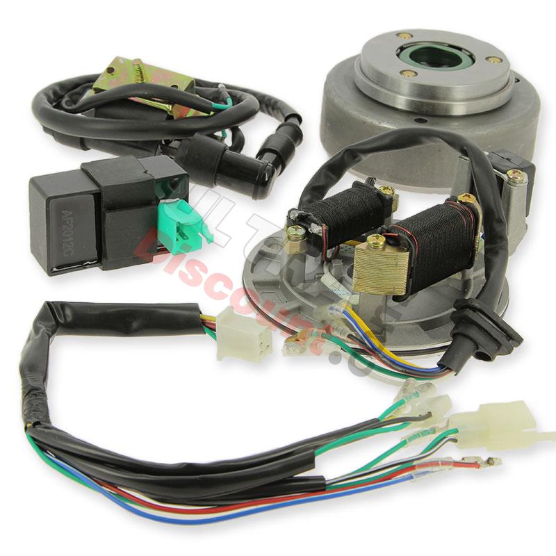 Complete Ignition Kit for Dirt Bike 110cc 125cc Kick Start, Dirt Bike Spare Parts