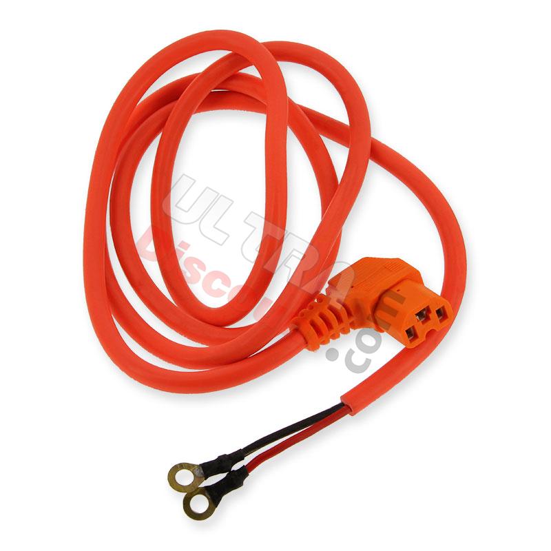 Battery power cable (130cm) for Citycoco - Orange fluo, Citycoco spare parts