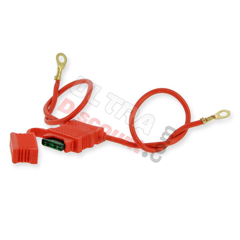 connecting cables for 12v battery with 30A fuse (type2), Pocket Bike Nitro Parts
