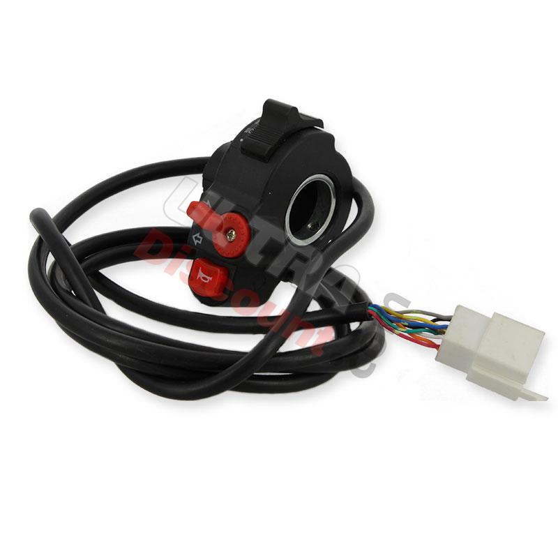 Left Switch Assembly for Citycoco - Black (typ3), Citycoco spare parts Left Switch Assembly for Citycoco - Black (typ3), Citycoco spare parts