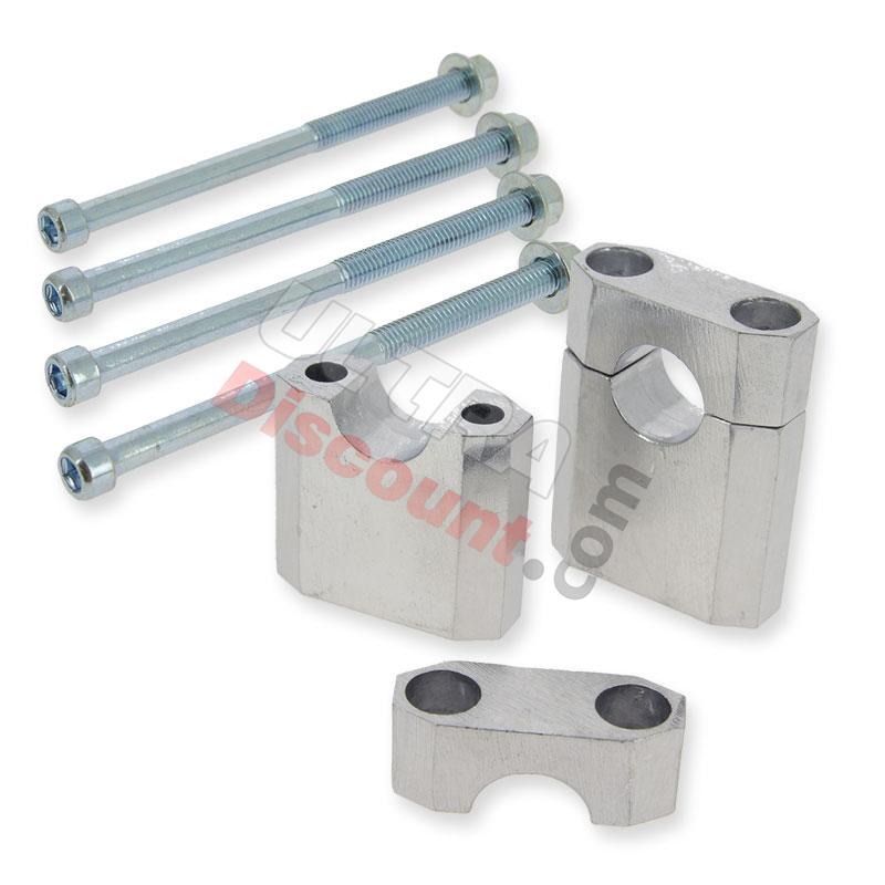 Handlebar clamp + screws for Dirt Bike (typ1-Alu), Dirt Bike Spare Parts