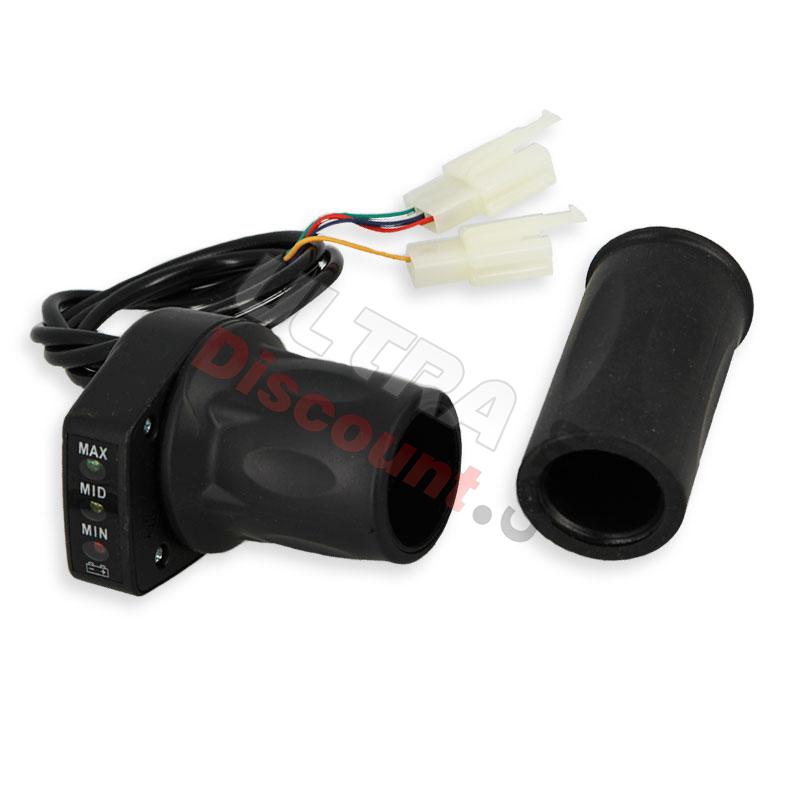 Kit electric accelerator grips + charge indicator pocket Bike tribo, Pocket Bike Nitro Parts