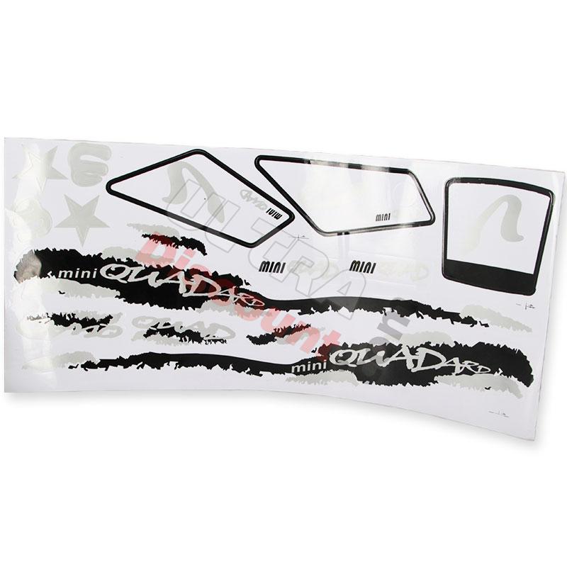 Decoration Kit for atv Pocket White Black, Pocket Quad Spare Parts Decoration Kit for atv Pocket White Black, Pocket Quad Spare Parts