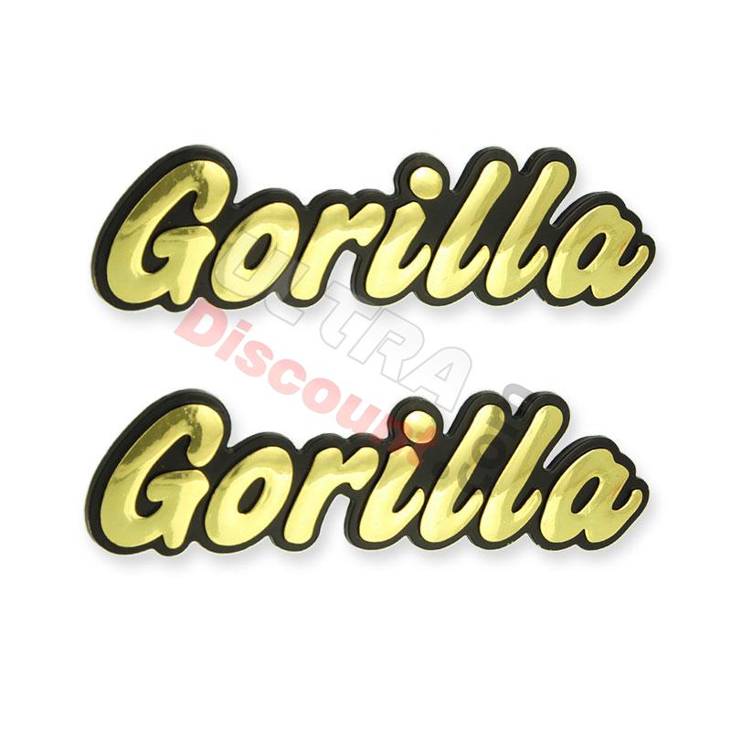 2 x Gorilla logo plastic sticker for Skymini SkyTeam tank, Monkey - Gorilla Spare Parts
