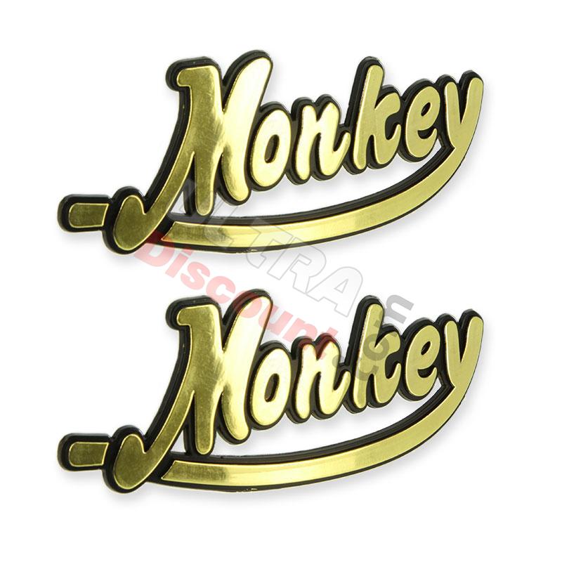 2 x Monkey logo plastic sticker for Skymini SkyTeam tank, Monkey - Gorilla Spare Parts