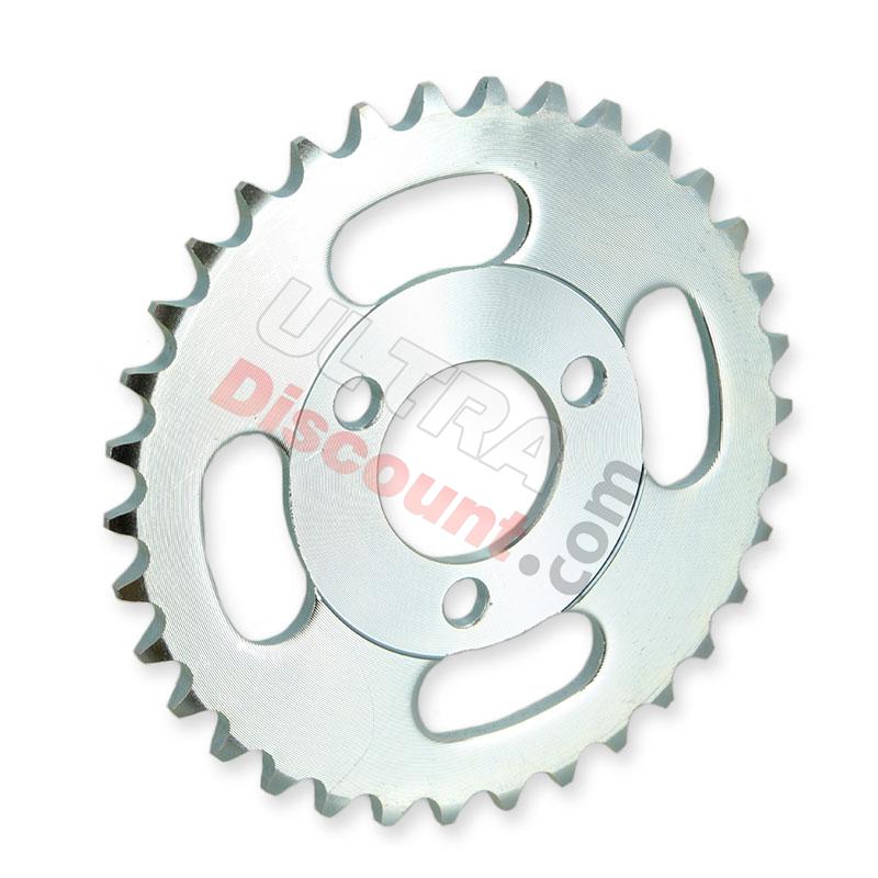 34 Tooth Rear Sprocket for Skymini Skyteam - White Zinc, Monkey - Gorilla Spare Parts 34 Tooth Rear Sprocket for Skymini Skyteam - White Zinc, Monkey - Gorilla Spare Parts