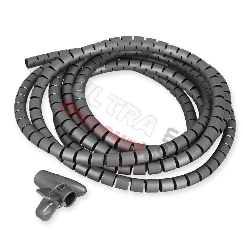 Cable cover 10mm length 3m for Citycoco (Grey), Citycoco spare parts