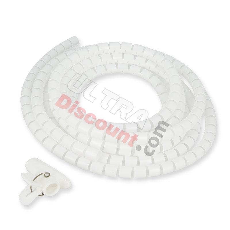 Cable cover 10mm length 3m for Citycoco Shopper (White), citycoco shopper parts