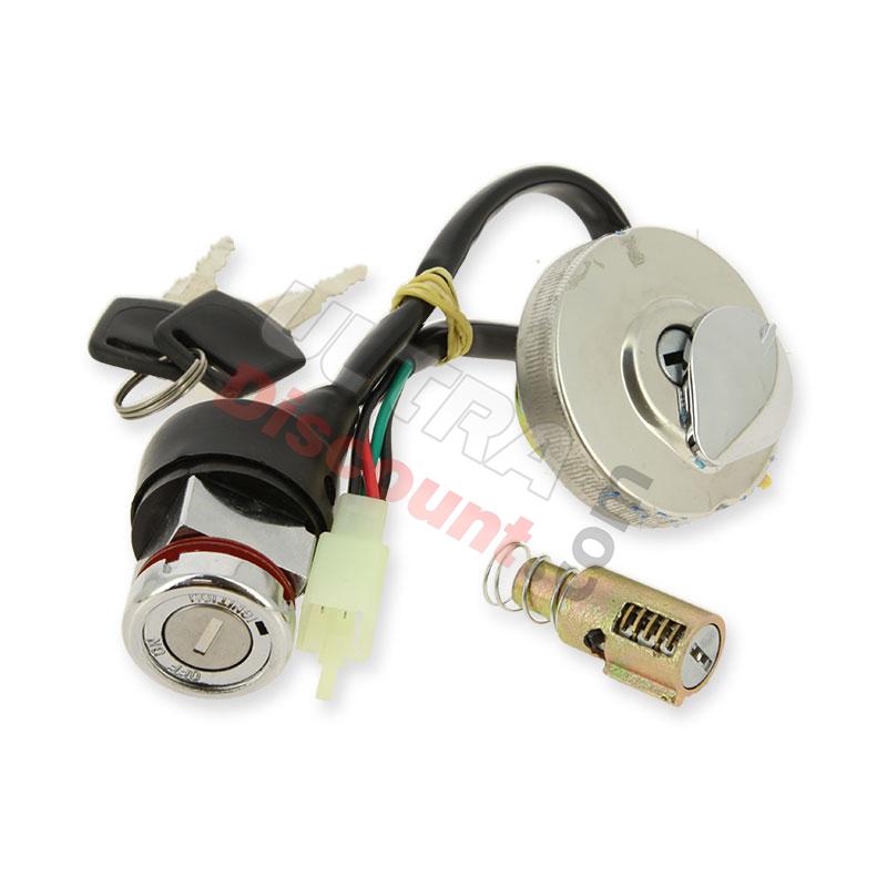 Lock Assy with gas Tank Cap for Skyteam Monkey - After 09 2015, Monkey - Gorilla Spare Parts