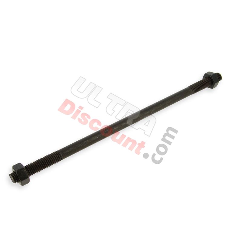 Rear Wheel Axle 10x230mm + Nuts American step for Pocket Bike, Pocket Bike Spare Parts