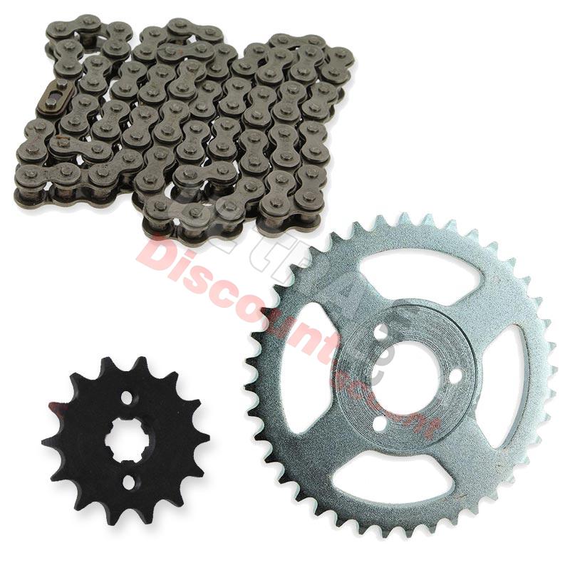 sprocket kit, chain, rear sprocket and front sprocket for Skymini 8-inch ST50-8/8A, Skymini Monkey Gorilla Spare Parts sprocket kit, chain, rear sprocket and front sprocket for Skymini 8-inch ST50-8/8A, Skymini Monkey Gorilla Spare Parts