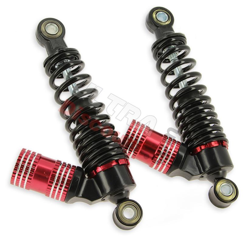 Pair of rear shock absorbers (210mm) for Mini Citycoco red, Mini Citycoco spare parts Pair of rear shock absorbers (210mm) for Mini Citycoco red, Mini Citycoco spare parts