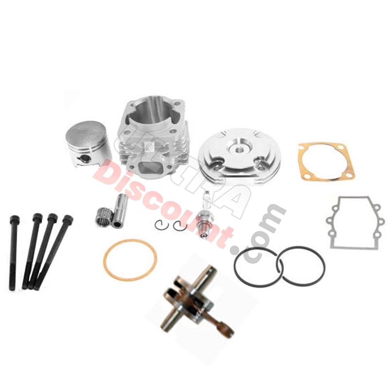 Head Kit 53cc - 4 transfer ports - Racing Crankshaft - 10mm axle (type B) - Alu, Cross Pocket Bike Parts Head Kit 53cc - 4 transfer ports - Racing Crankshaft - 10mm axle (type B) - Alu, Cross Pocket Bike Parts