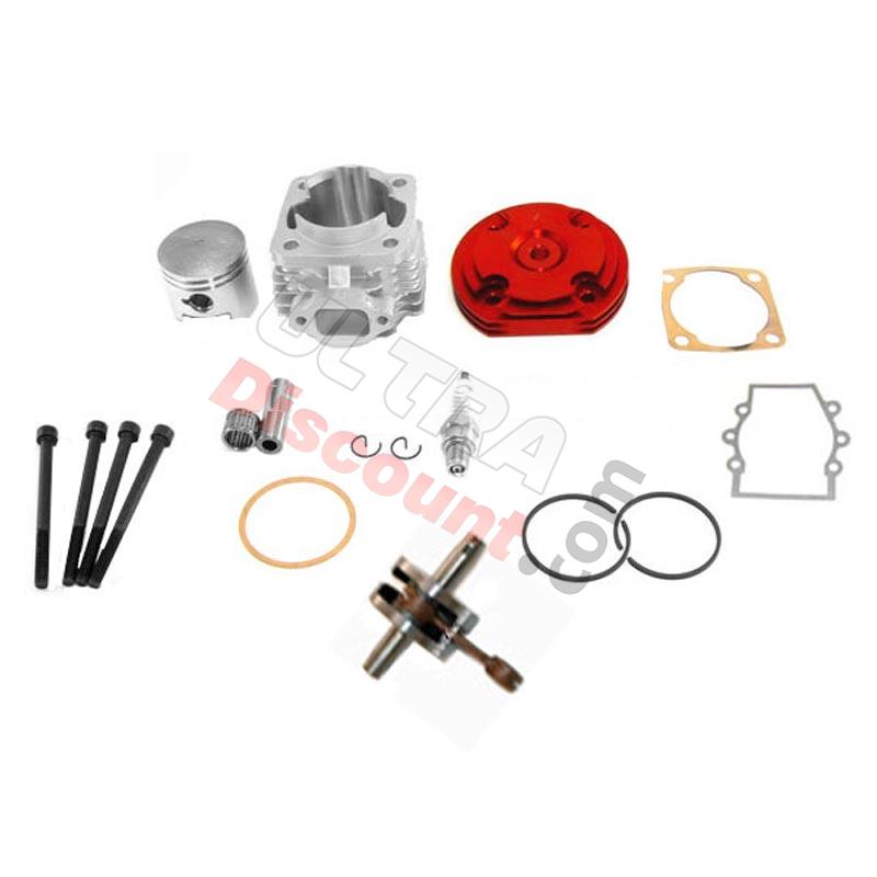 Head Kit 53cc - 4 transfer ports - Racing Crankshaft - 10mm axle (type B) - Red, Cross Pocket Bike Parts Head Kit 53cc - 4 transfer ports - Racing Crankshaft - 10mm axle (type B) - Red, Cross Pocket Bike Parts