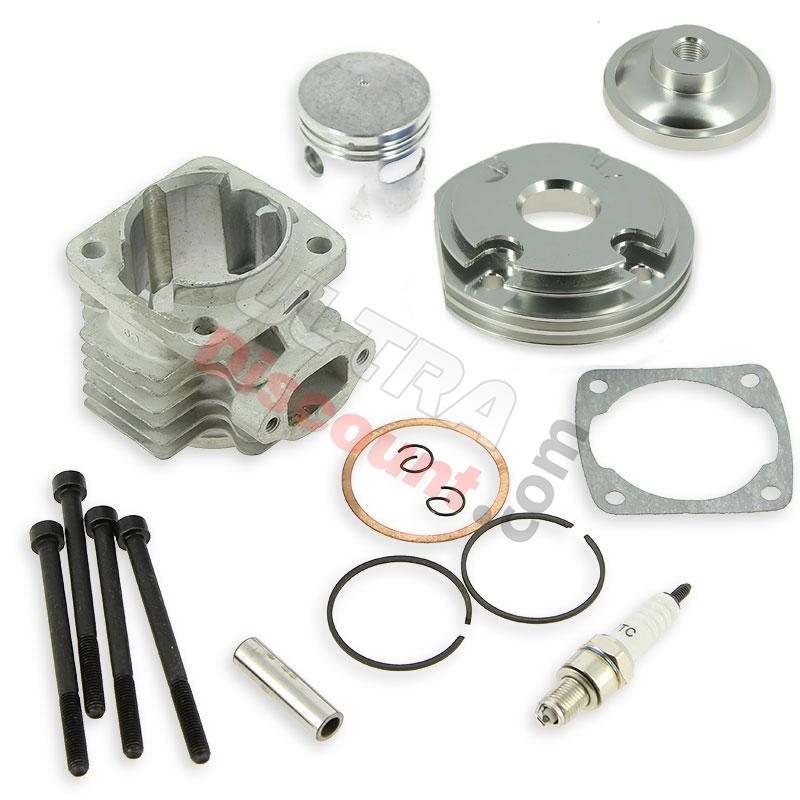 Head Kit 53cc - 4 transfer ports - 10mm axle (type B) - Alu, Cross Pocket Bike Parts Head Kit 53cc - 4 transfer ports - 10mm axle (type B) - Alu, Cross Pocket Bike Parts