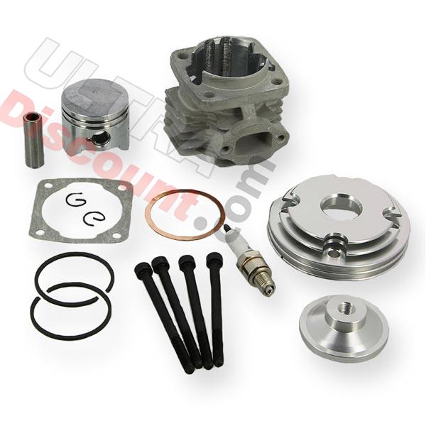 Head Kit 53cc for Pocket Bike - 3 big transfer ports - 10mm axle, Pocket Bike Spare Parts