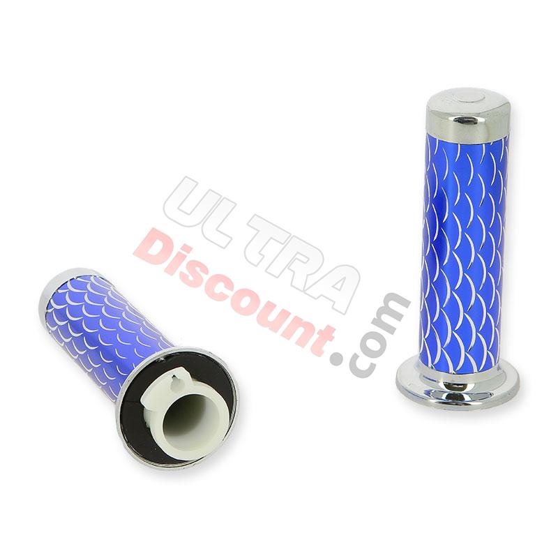 Handlebar Grips - Scale Style - Blue, Pocket Quad Spare Parts