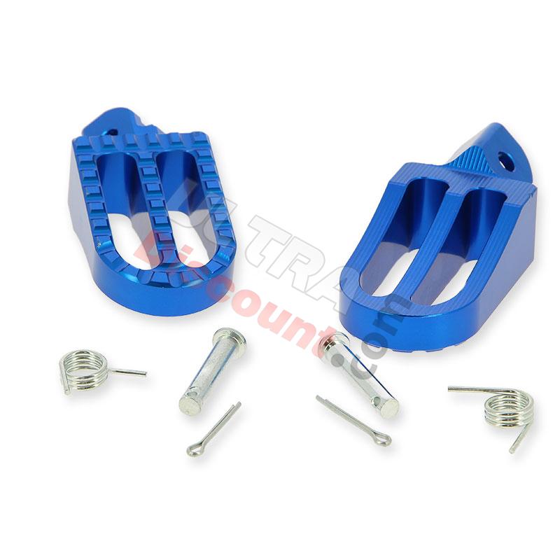 Custom Steel Made Foot Pegs for Dirt Bike - Blue, Dirt Bike Spare Parts