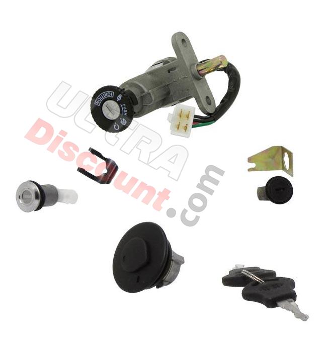 Complete Lock Assy for Baotian Scooter BT49QT-12, Baotian Parts - BT49QT-12 Complete Lock Assy for Baotian Scooter BT49QT-12, Baotian Parts - BT49QT-12