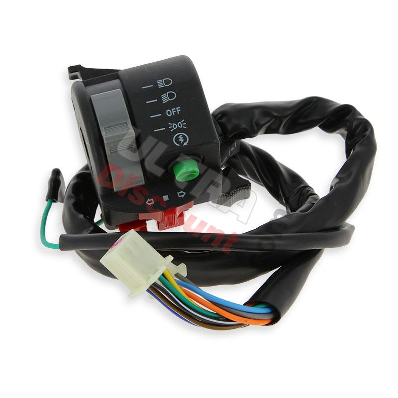Left Switch Assembly for ATV Bashan Quad 250cc (BS250S-11), Bashan Parts ATV 250cc BS250S11