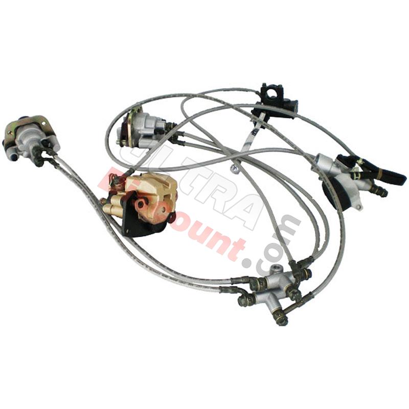 Complete Brake System for ATV Bashan Quad 300cc (BS300S-18), Bashan Parts ATV 300cc BS300S18 Complete Brake System for ATV Bashan Quad 300cc (BS300S-18), Bashan Parts ATV 300cc BS300S18