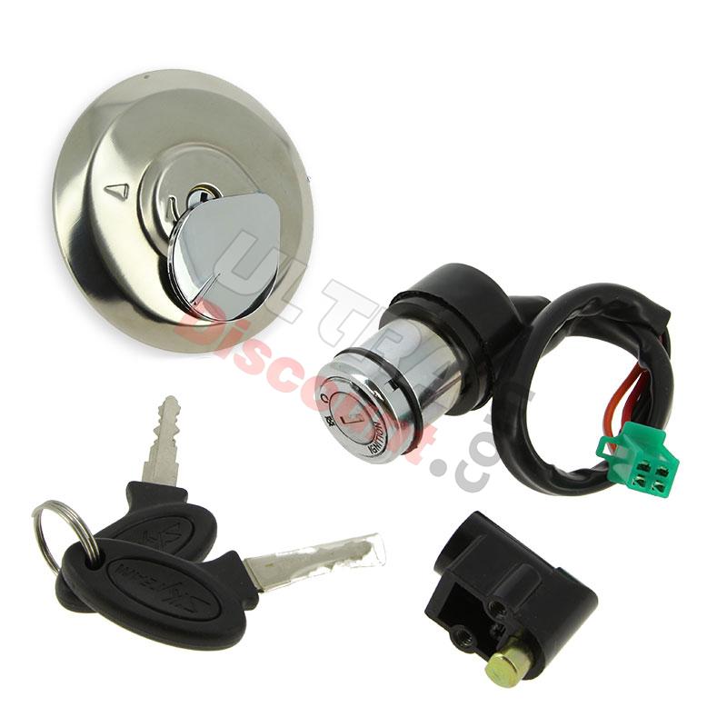 Lock Assy with fuel cap for PBR 50cc ~ 125cc - Before 2009, PBR Skyteam ZB Honda Spare Parts Lock Assy with fuel cap for PBR 50cc ~ 125cc - Before 2009, PBR Skyteam ZB Honda Spare Parts