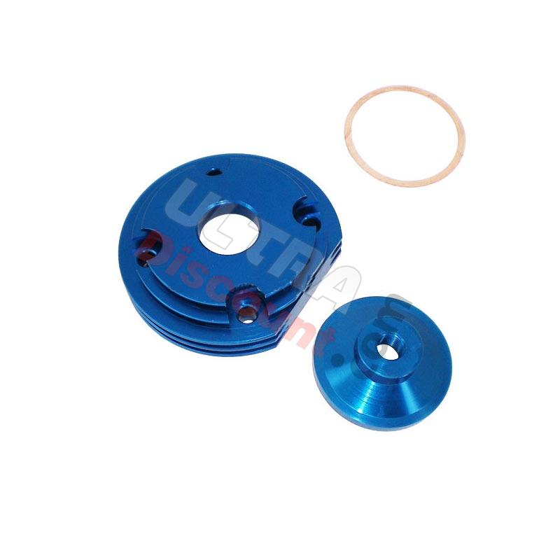Racing Cylinder Head (type B) - Blue, Pocket Bike Spare Parts Racing Cylinder Head (type B) - Blue, Pocket Bike Spare Parts