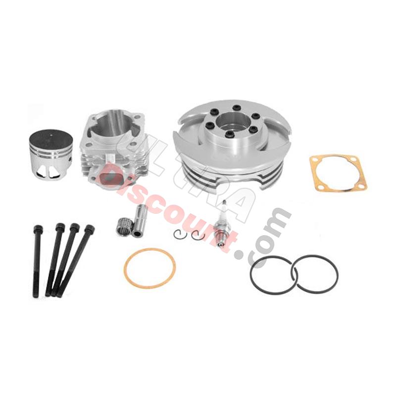 Head Kit 53cc - 4 transfer ports - 10mm axle (type C) - Alu, Supermoto pocket Spare Parts