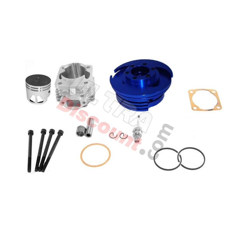 Head Kit 53cc - 4 transfer ports - 10mm axle (type C) - Blue, Supermoto pocket Spare Parts Head Kit 53cc - 4 transfer ports - 10mm axle (type C) - Blue, Supermoto pocket Spare Parts