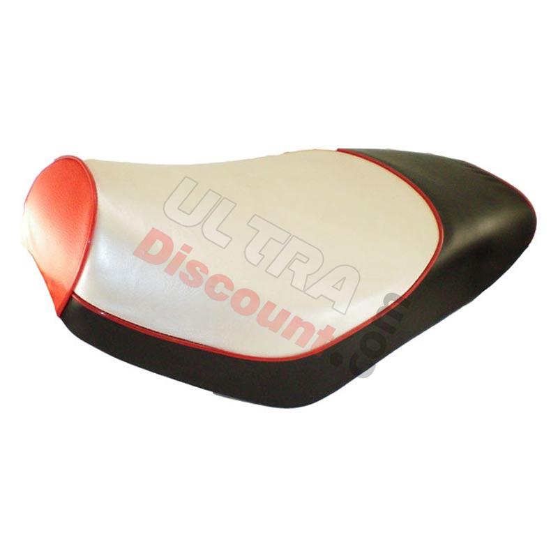 Seat for Jonway Scooter YY50QT-28A - Black-Red, Jonway Scooter Parts