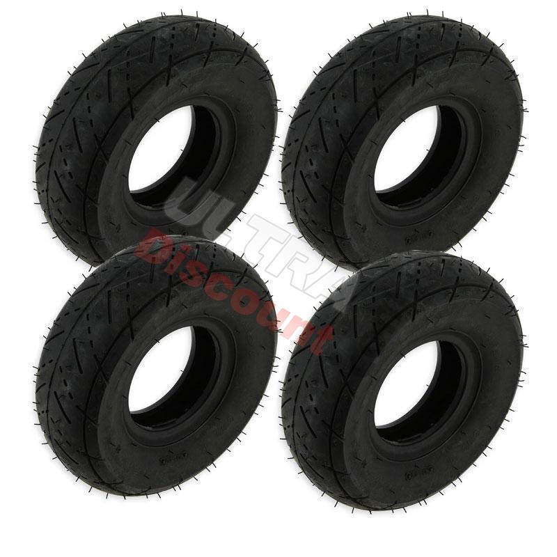 Set of 4 Road Tires for ATV Pocket Quad - 3.00-4, Pocket Quad Spare Parts Set of 4 Road Tires for ATV Pocket Quad - 3.00-4, Pocket Quad Spare Parts
