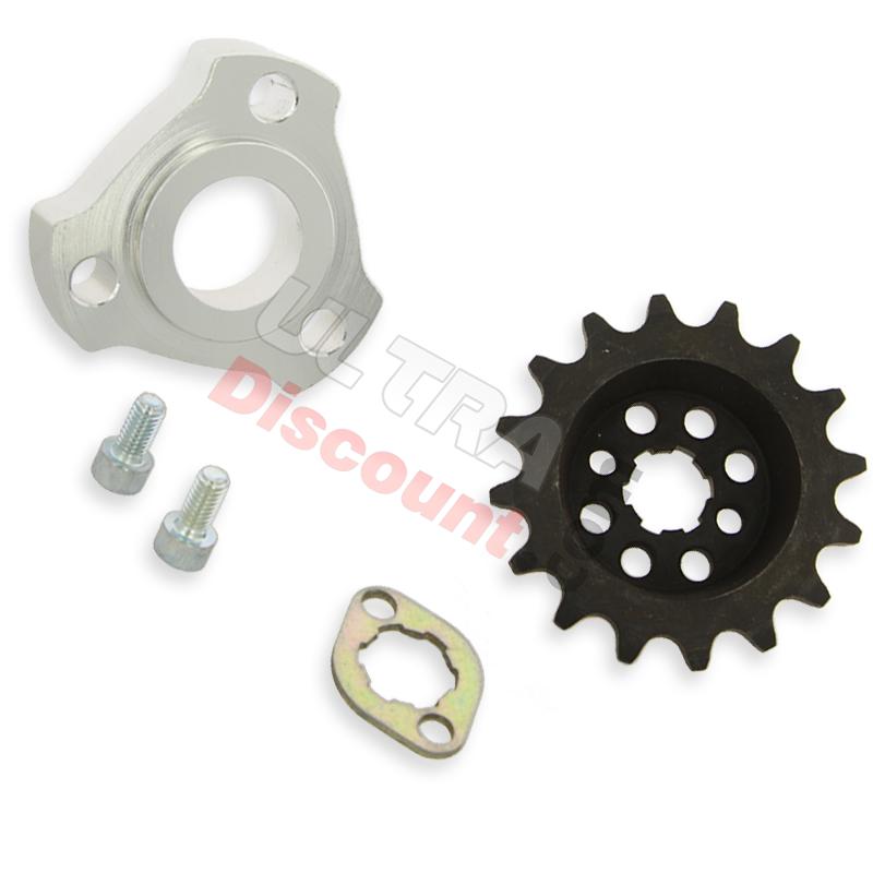 Offset Front Sprocket + 15mm Spacer Offset for Monkey (16 tooth), Skymini Monkey Gorilla Spare Parts Offset Front Sprocket + 15mm Spacer Offset for Monkey (16 tooth), Skymini Monkey Gorilla Spare Parts
