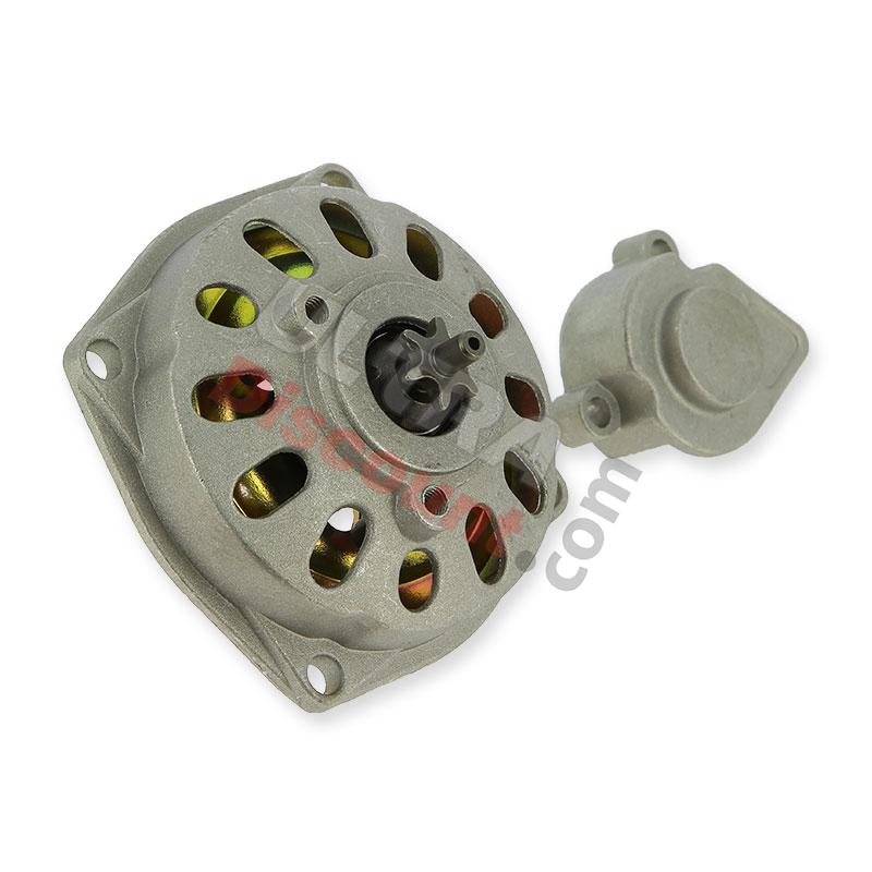 Clutch Bell + Housing + 6 Tooth Sprocket TF8 (large pitch), Pocket Bike Spare Parts