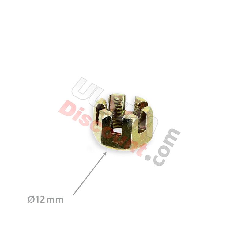 Castle Nut for A-arm ball joint for ATV Bashan Quad 200cc, Bashan Parts ATV 200cc BS200S7